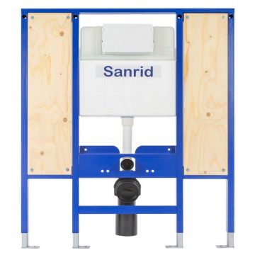 Sanrid solid Vorwandelement WC Barrierefrei 112 cm, Befestigungsplatte 27 mm, AN: IBF100485